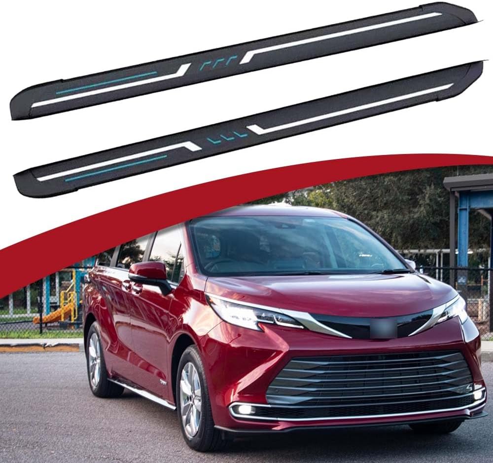Fixed Running Board Side Step Fit for 2021 2022 2023 2024 2025 Toyota Sienna XL40 Nerf Bars Accessories 1Pair w/Brackets