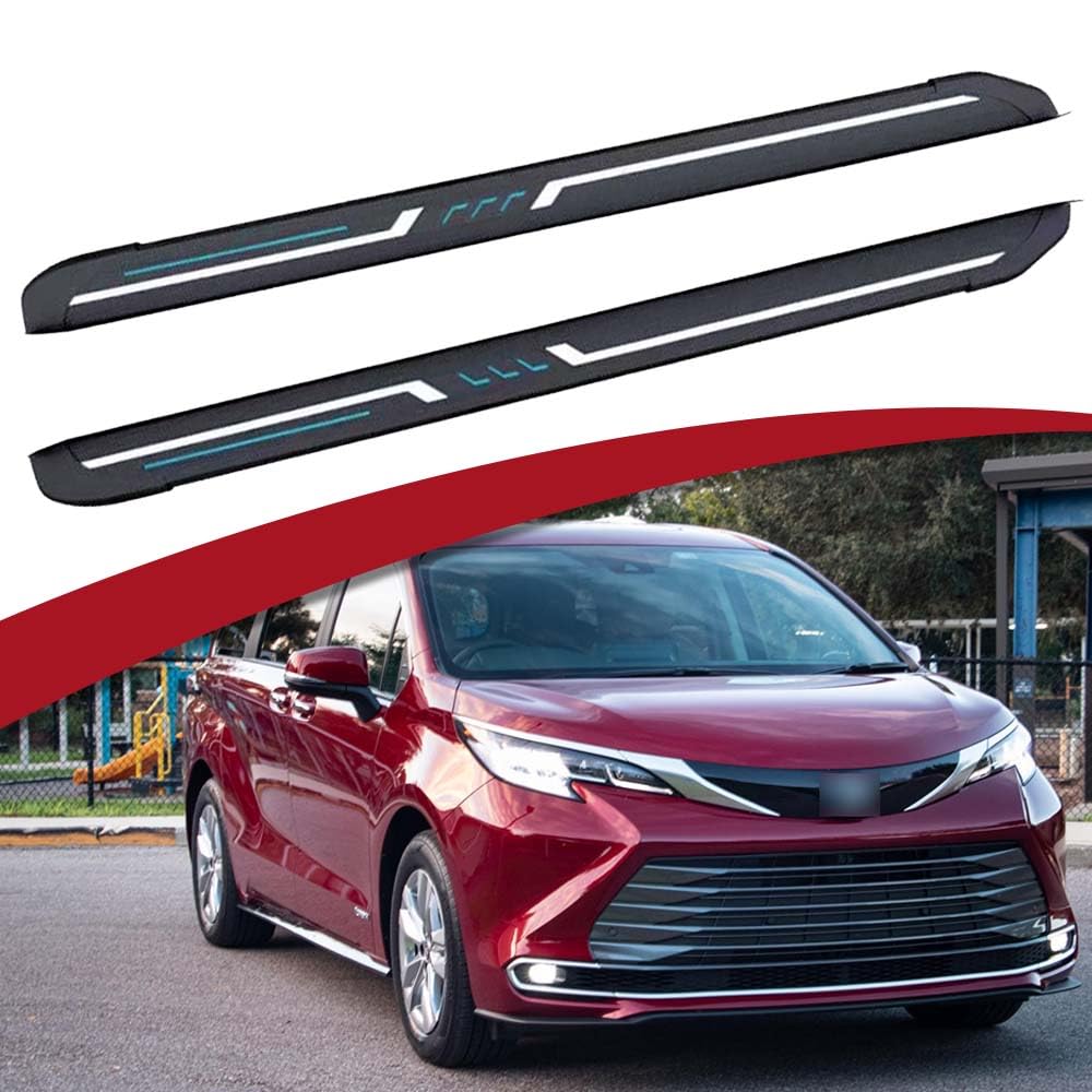 Fixed Running Board Side Step Fit for 2021 2022 2023 2024 2025 Toyota Sienna XL40 Nerf Bars Accessories 1Pair w/Brackets
