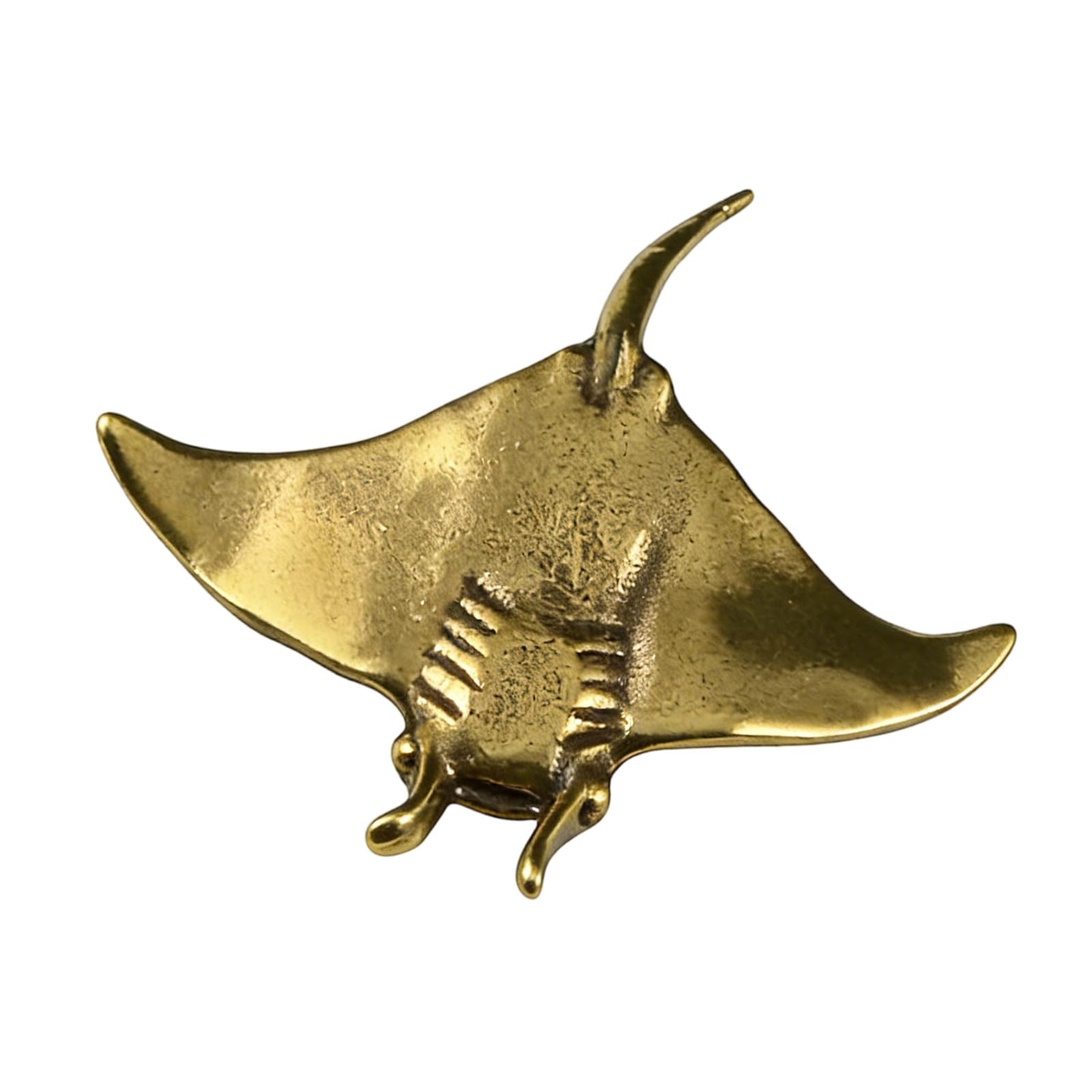 Qaonsciug 1Pcs Brass Animal Shelf Decors Accent,Fish Figurines Tabletop Centerpieces Home Decorations Retro Fish Decorative Objects Fish Figurines Sculptures