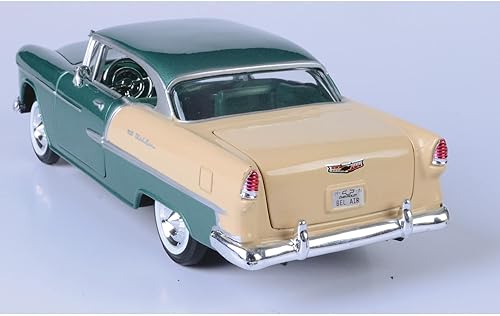 Miniatura 4 de 1955 Chevy Bel Air, Verde - Motormax 73229 - Coche de juguete fundido a presión a escala 1/24 para niños unisex