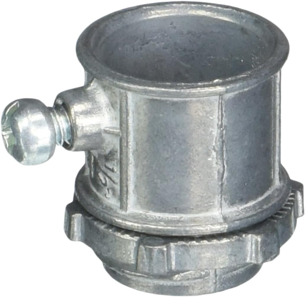 Halex 1/2 In. Flexible Metal Conduit (FMC) Screw-In Connectors (50-Pack) 04405B