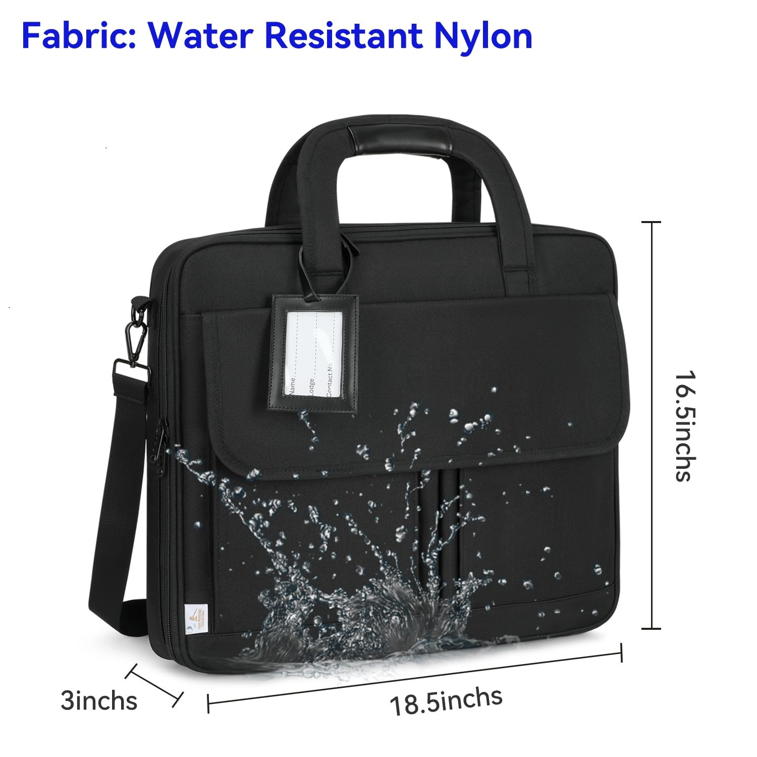 THE MASONIC COLLECTION - Custodia morbida a mano e borsa a tracolla - Contiene regali provinciali e distrettuali - Nylon Oxford e resistente all'acqua - Regalo massone per gli uomini