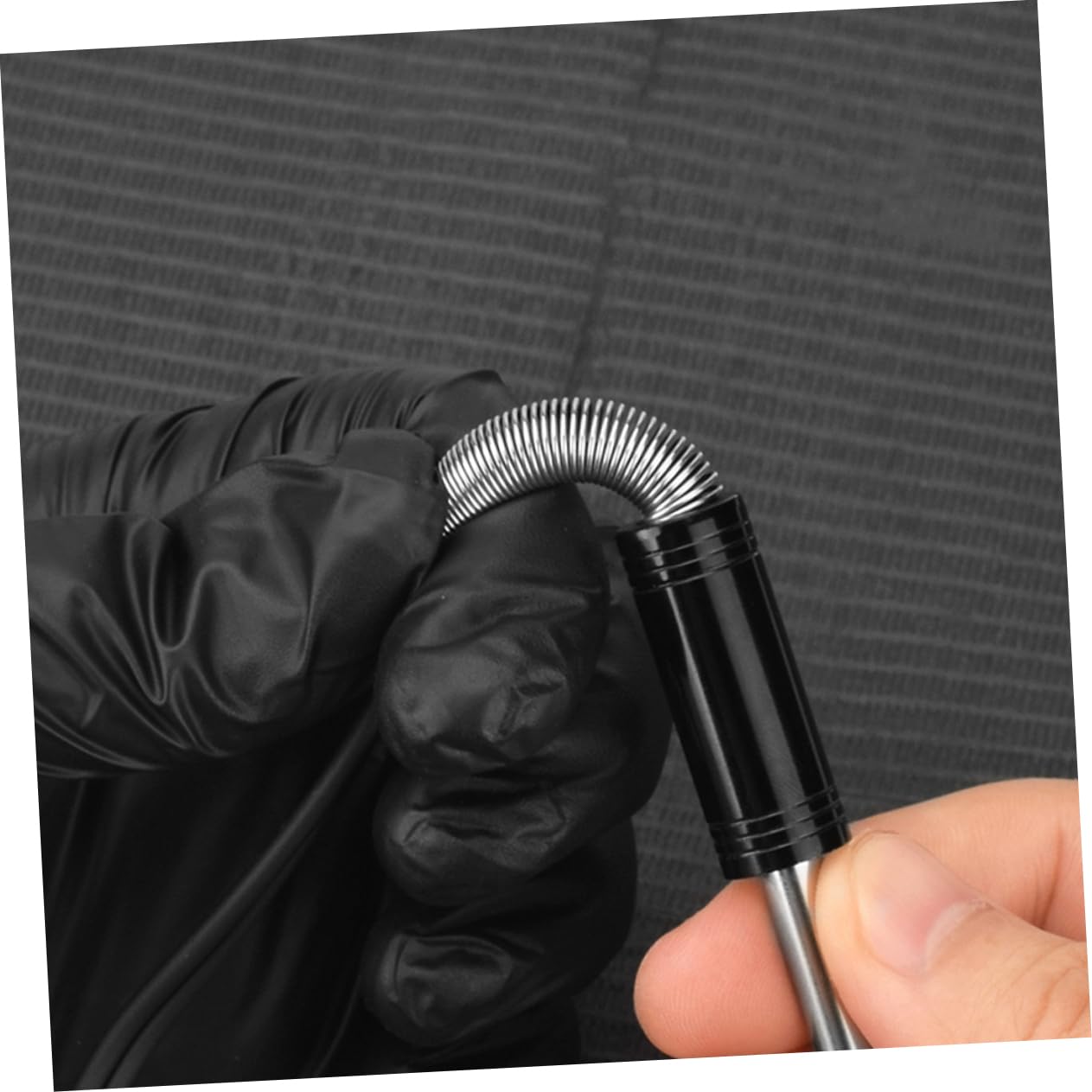 PACKOVE Hochflexibles Silikon Clip Kabel mit Doppeltem Kern Hohe Elastizität und Langlebige Stahlplatte für Tätowierstift Geeignet zum Tätowieren mit Einzigartigem Hakendesign
