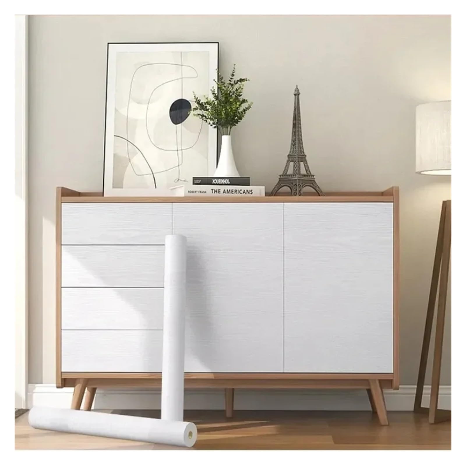 Ayztantine Self-Adhesive Wallpaper 90cm Width Wood Grain PVC Wallpaper for Door Wardrobe Cupboard Table Furniture Waterproof(D01030,60x1000cm)