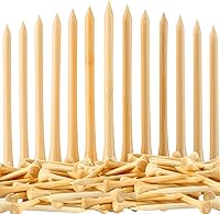 JYWYBF 110 Pack Bamboo Golf Tees 3-1/4 Inch - Biodegradable, Durable, Stable for Beginners & Pros