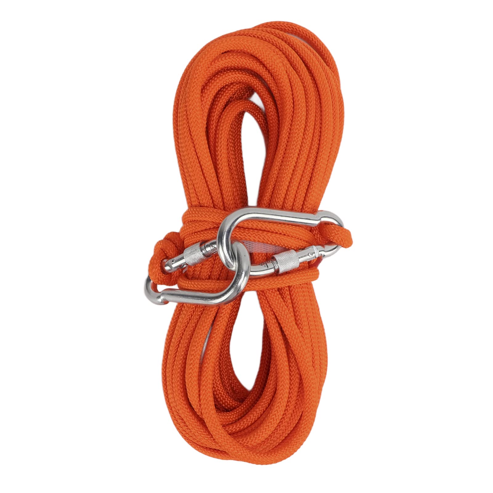 Akozon Kit de Cuerda de Escape de Emergencia de 49,2 Pies, Capacidad de Carga de 11 Nudos con Cinturón, Aluminio de Aviación y Acero Inoxidable para Rescate en Rappel de Supervivencia