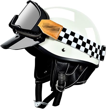 motorradhelm mit integriertem brillenkanal