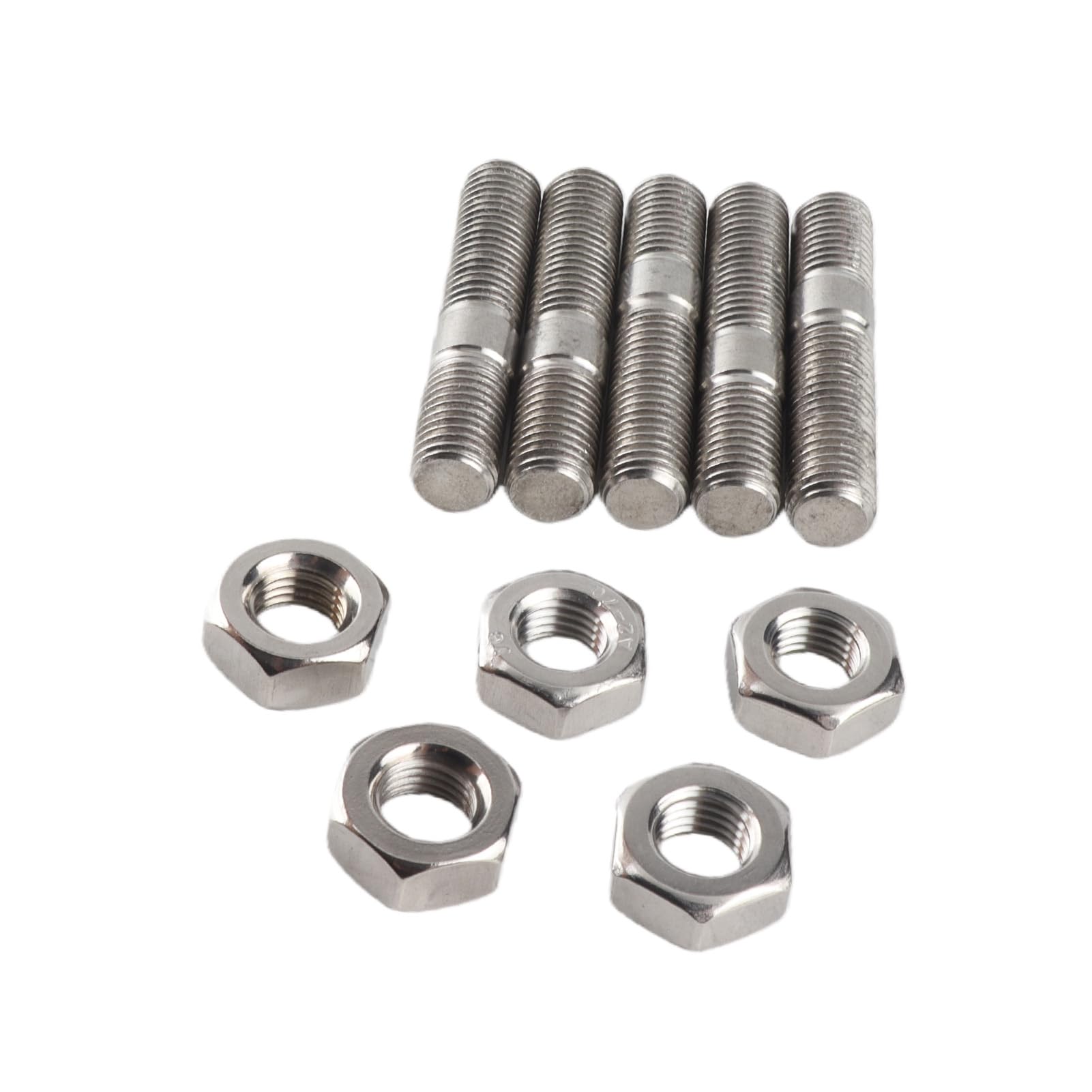 M10x1.25 50mm 5 pièces Turbo vis et écrous, Kit de goujons Turbo pour M itsubishi DSM 1G, EVO1~10