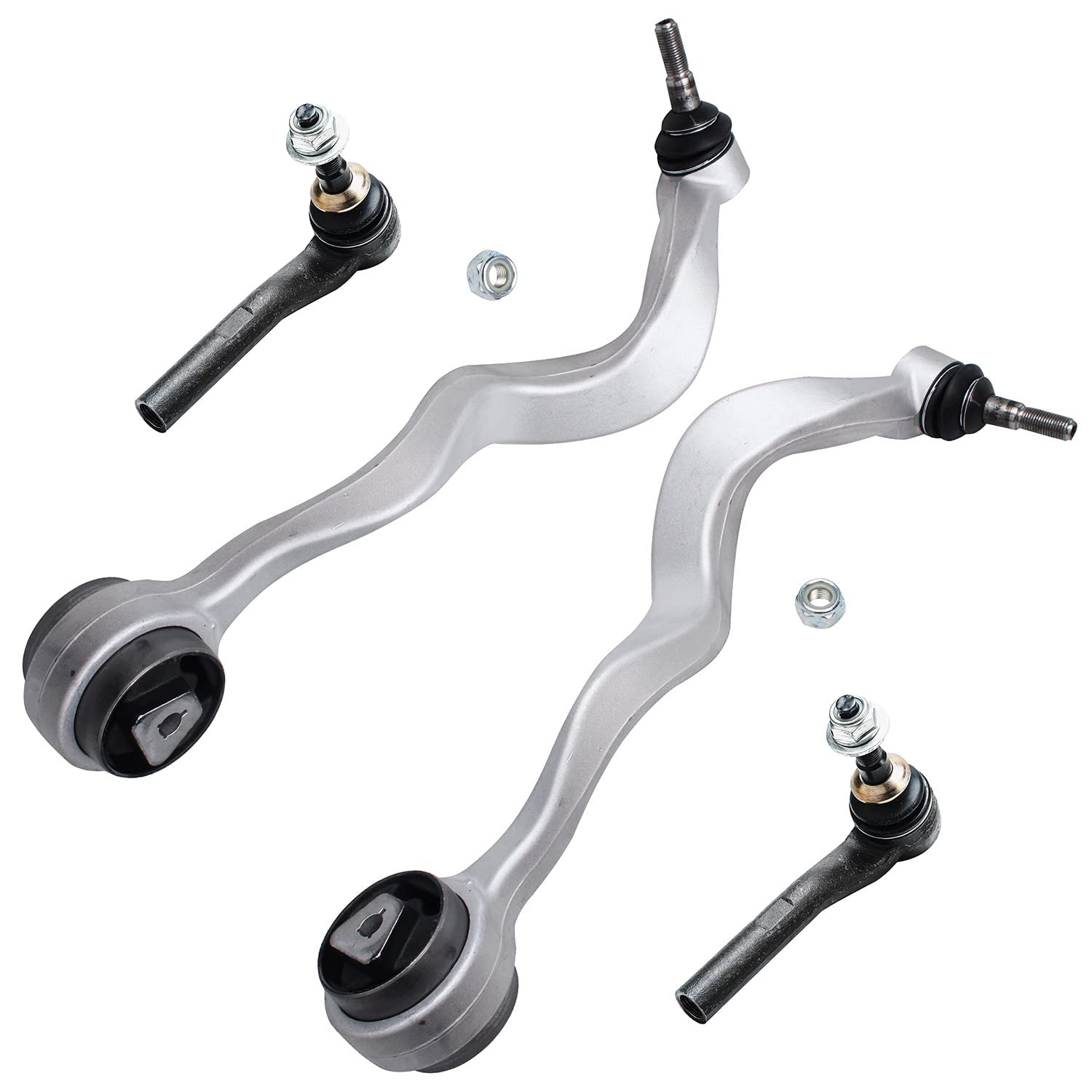 Detroit Axle - 4pc Front End Control Arms Kit for BMW 525i 530i 550i 545i
