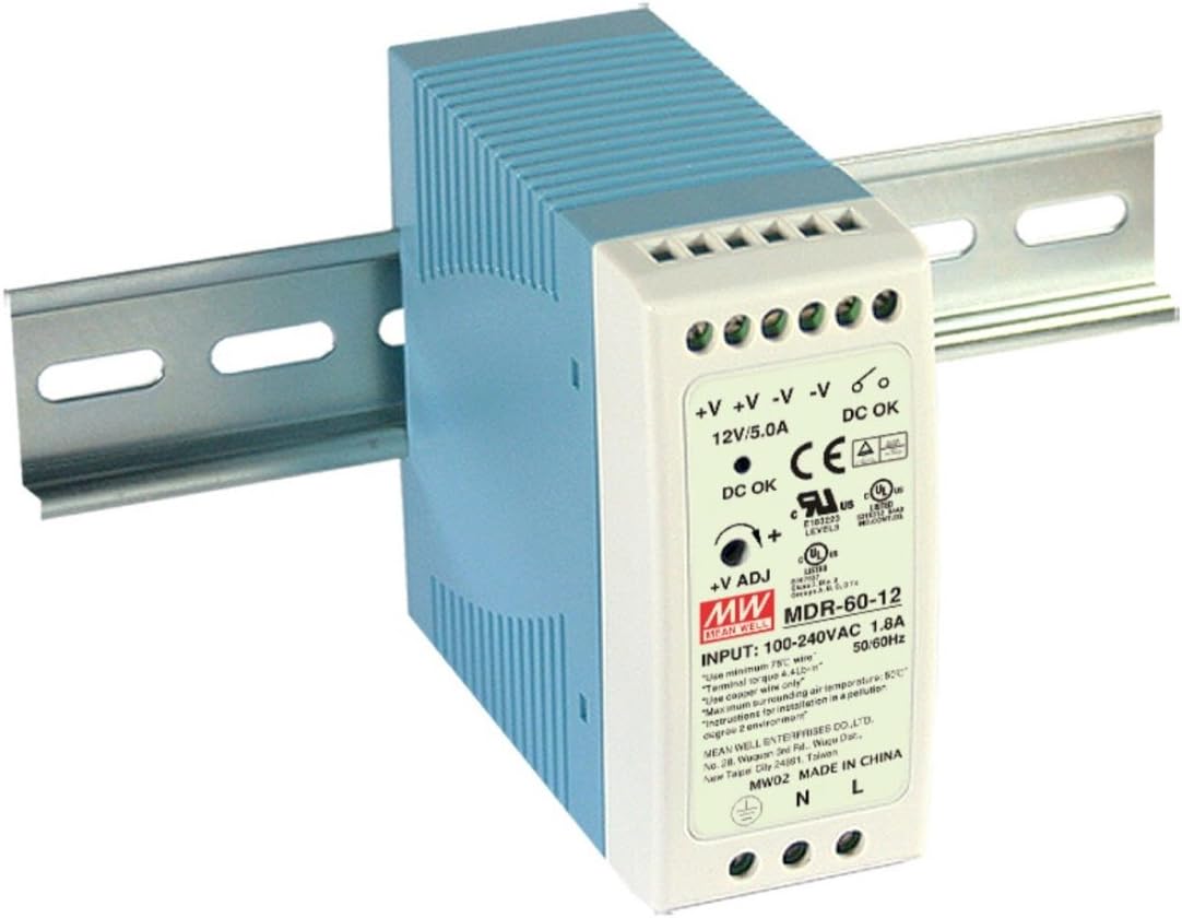 AC to DC Power Supply Enclosed LED Single Output 12 Volt 5 Amp 60 Watt