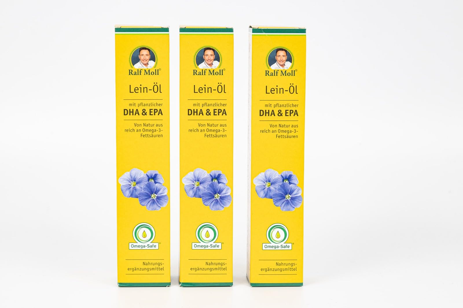 Leinöl mit DHA+EPA, 3x250ml, natives Speiseöl
