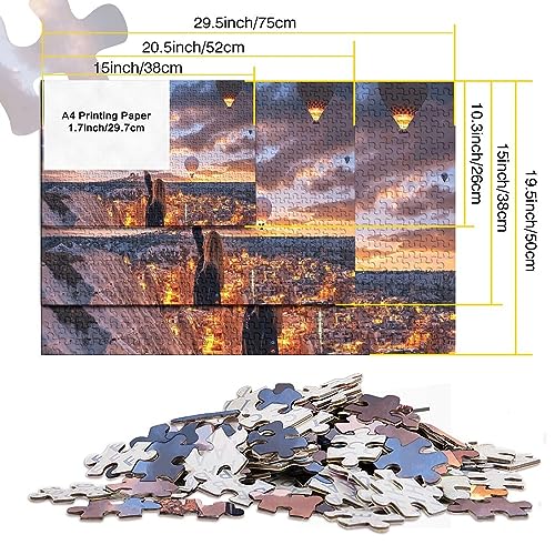 Scie Sauteuse Classique de 1000pcs en Bois Puzzle de Ballons Multicolores