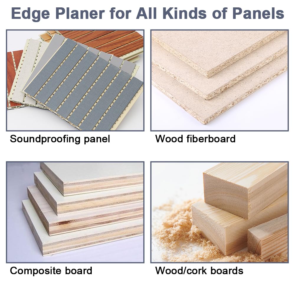 Recortadora de Bordes para Carpintería con 1 Hoja de Repuesto, Cortador Manual de Bandas para Madera PVC ABS