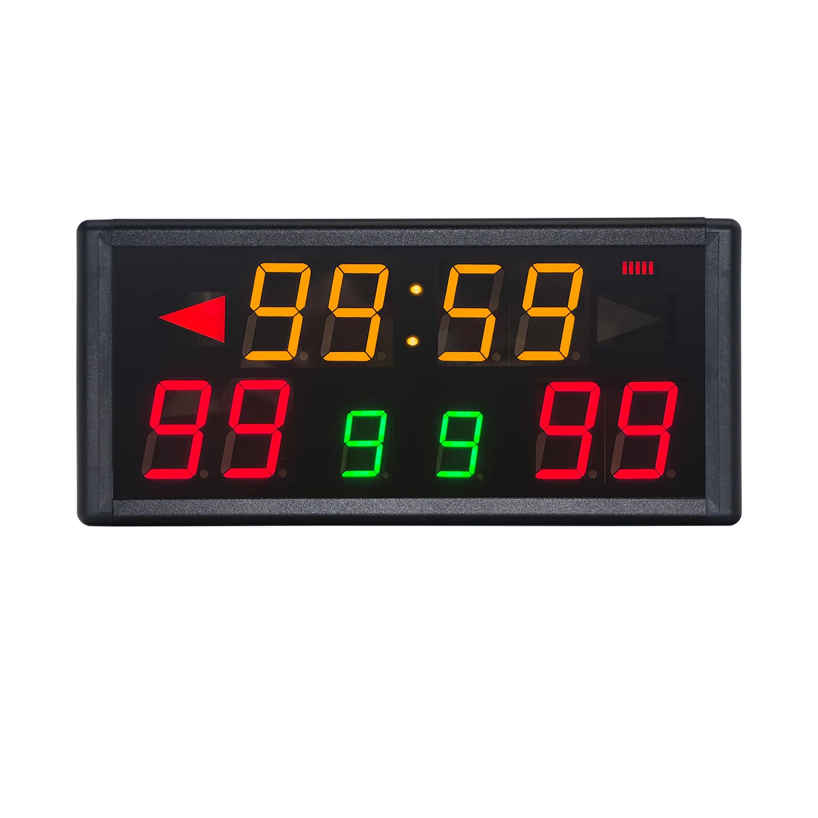 F-Winner LED Electronic Scoreboard Digital Score Keeper with Remote, Basketball Scoreboard with Shot Clock & Timer & 12/24h for Multisport