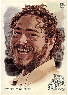 2019 Topps Allen and Ginter #176 Post Malone Musician MLB Baseball Trading Card