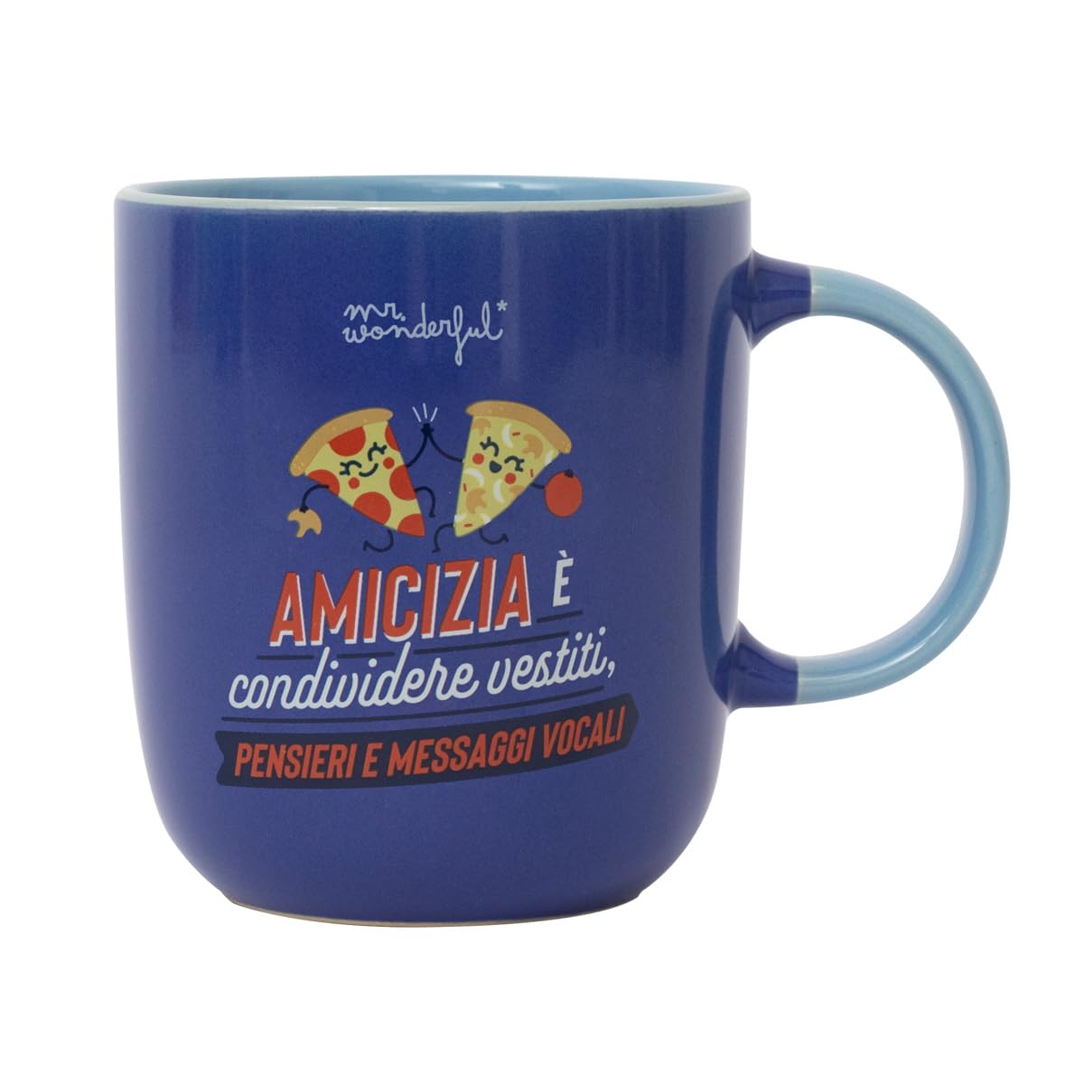 Mr. Wonderful - Mug - Friendship is Sharing Clothes, Thoughts and Voice Messages - Friendship Message Ceramic Mug