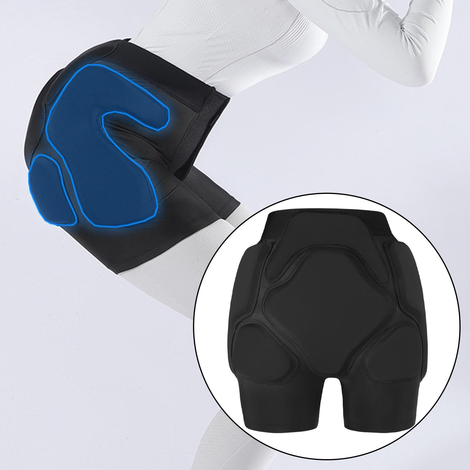 Short rembourré avec protection des hanches, résistant aux chocs et aux chocs, vêtements de sport, pour roller et ski