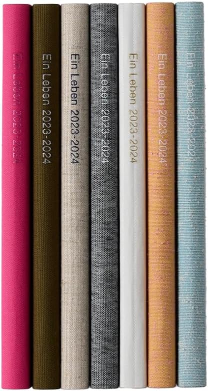 Delphonics Notebook, 2024 Edition, Begins October 2023, B6, Linen (Pink)
