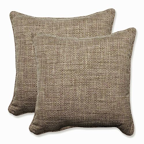 Pillow Perfect Remi Solid Indoor/Outdoor Throw Pillow Plush Fill, Weather