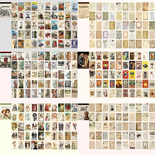 Image of 12 Sets 600 Sheets Washi Stickers for Journaling, Map Nature Celestial Portrait Boho Stickers Vintage Aesthetic Scrapbook Sticker Set for Bullet Journal Art Diary Card Craft Gifts Planner Notebook