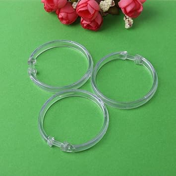 12 Pcs/Set Premium Curtain Rings Bathroom Shower Curtain Rings Securely in Place O Shape Hooks