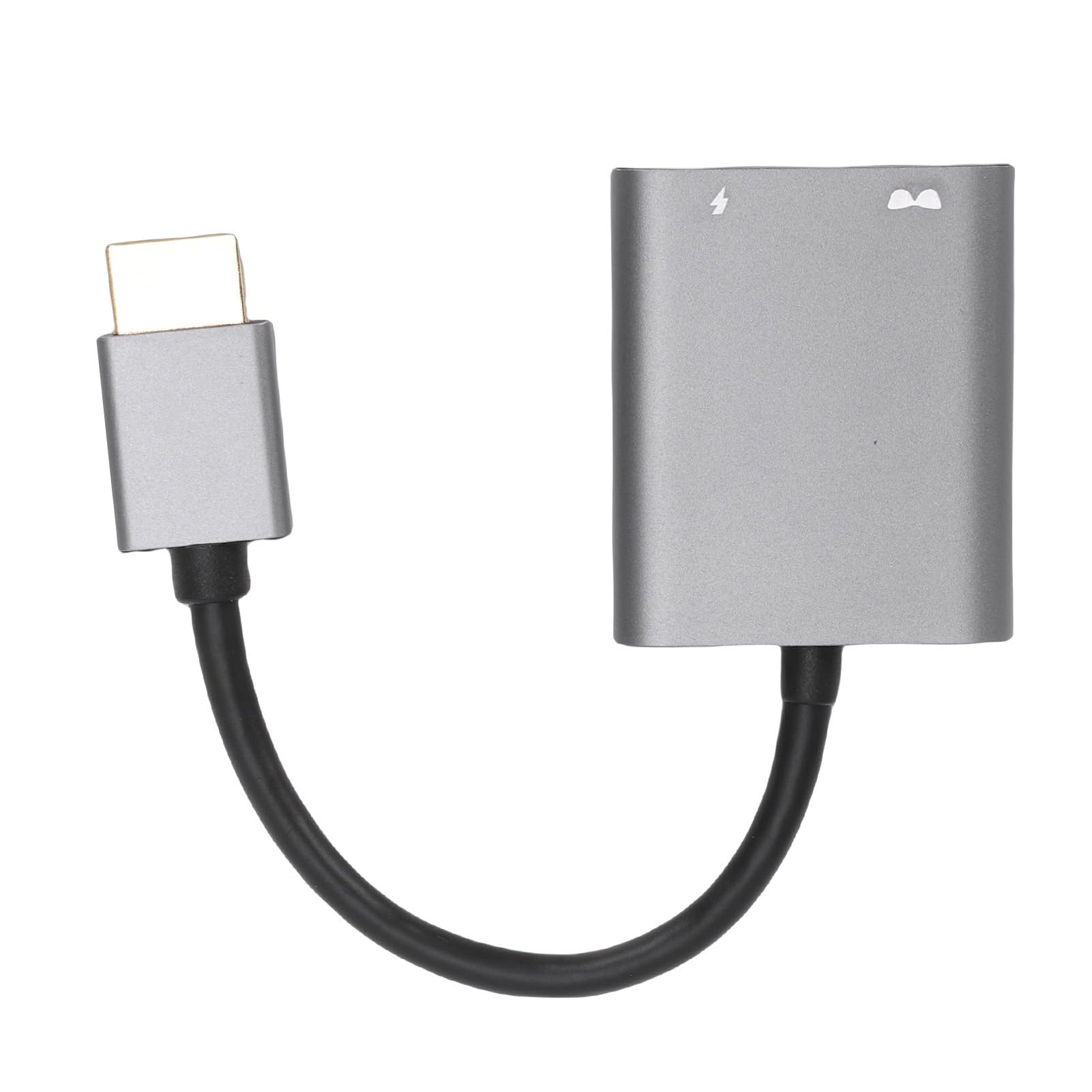 LICAEVEY Adattatore da Interfaccia Multimediale HD a USB C, Trasmissione Audio Video 4K 60Hz, Alimentatore PD 100W, Plug and Play per Telefono Portatile con Occhiali AR