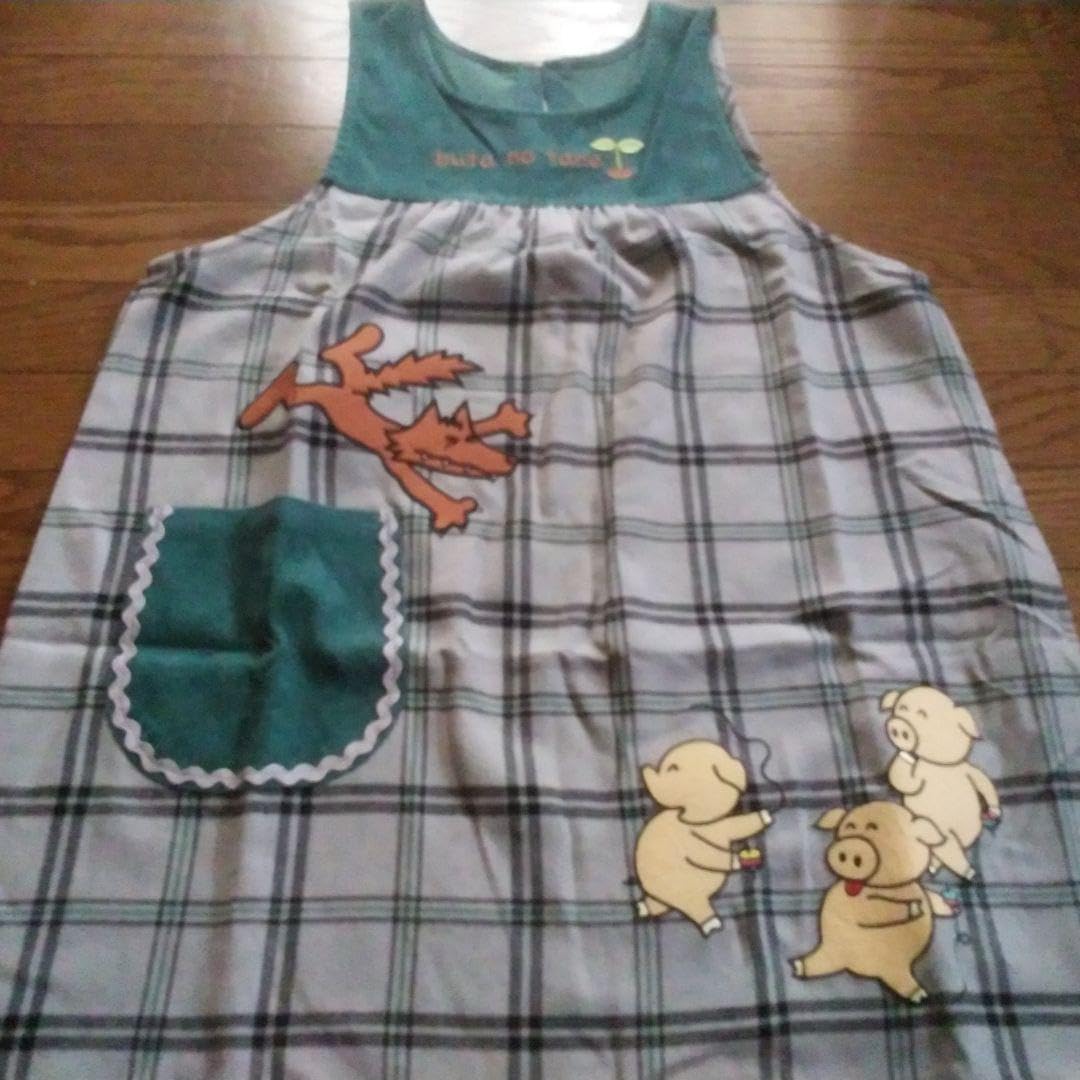 Amazon.co.jp: 保育士エプロン 保育士スモック ぶたのたねエプロン