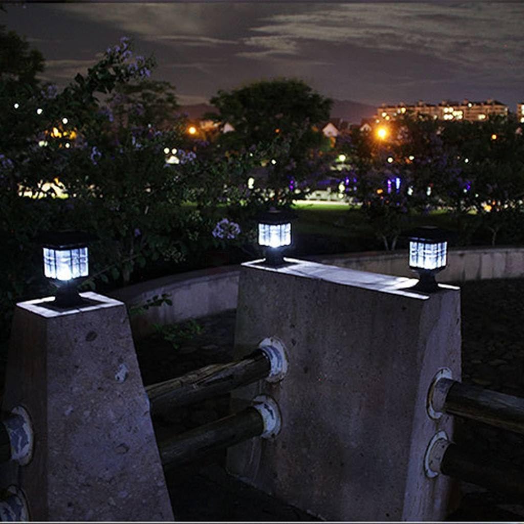 Outdoor Waterproof Garden All in One Solar Dual Function Pillar Lamp for Road Pathway Plazza Landscape Courtyard