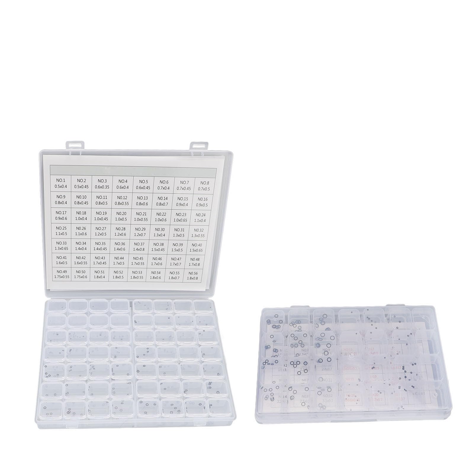 Kit di Riparazione Resistente All'acqua con O-ring per di Orologi in Gomma, Dimensioni Multiple per la Manutenzione Dell'orologio, 800 Anelli di Gomma