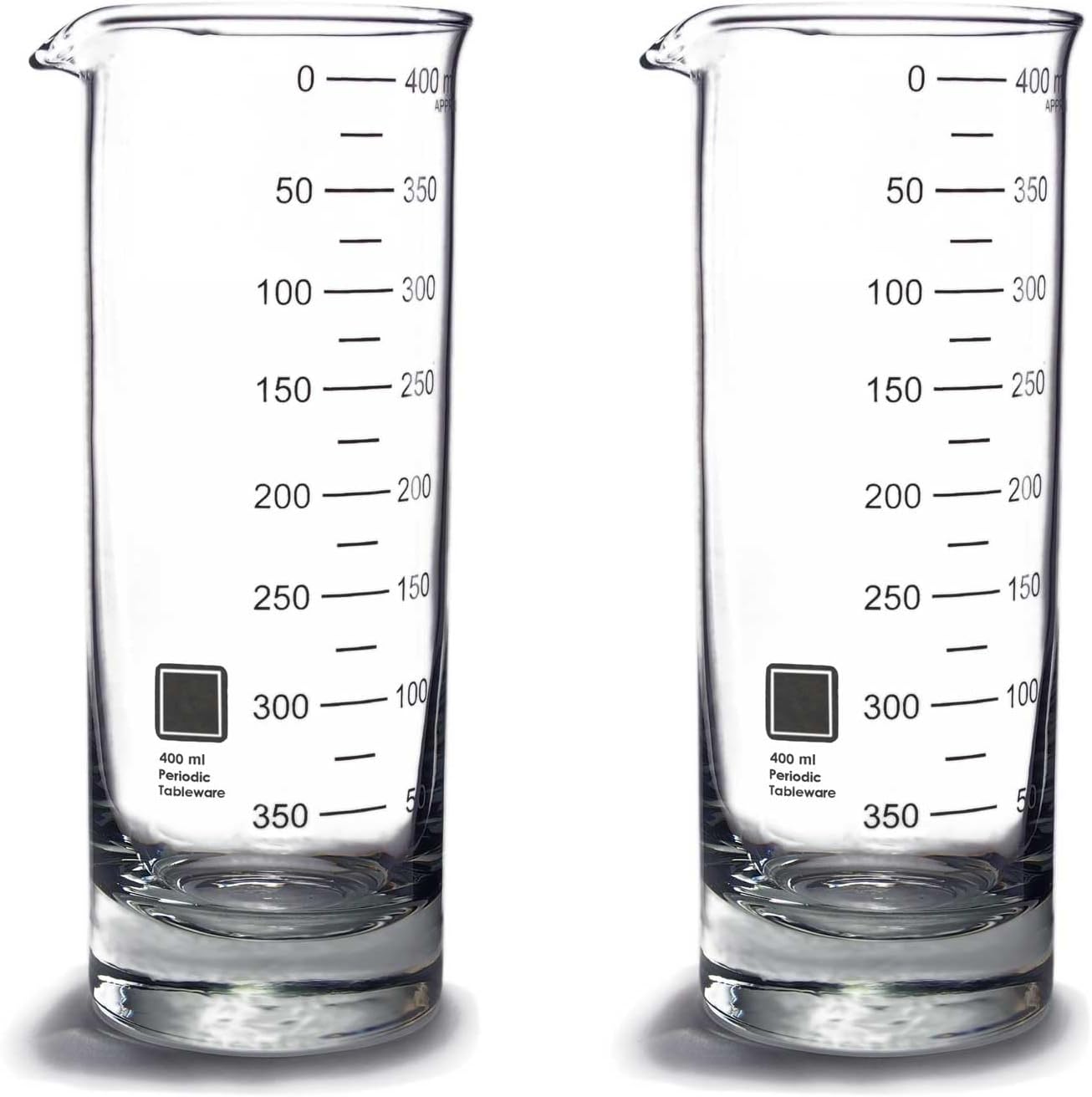 Periodic Tableware Laboratory Beaker Highball Glasses