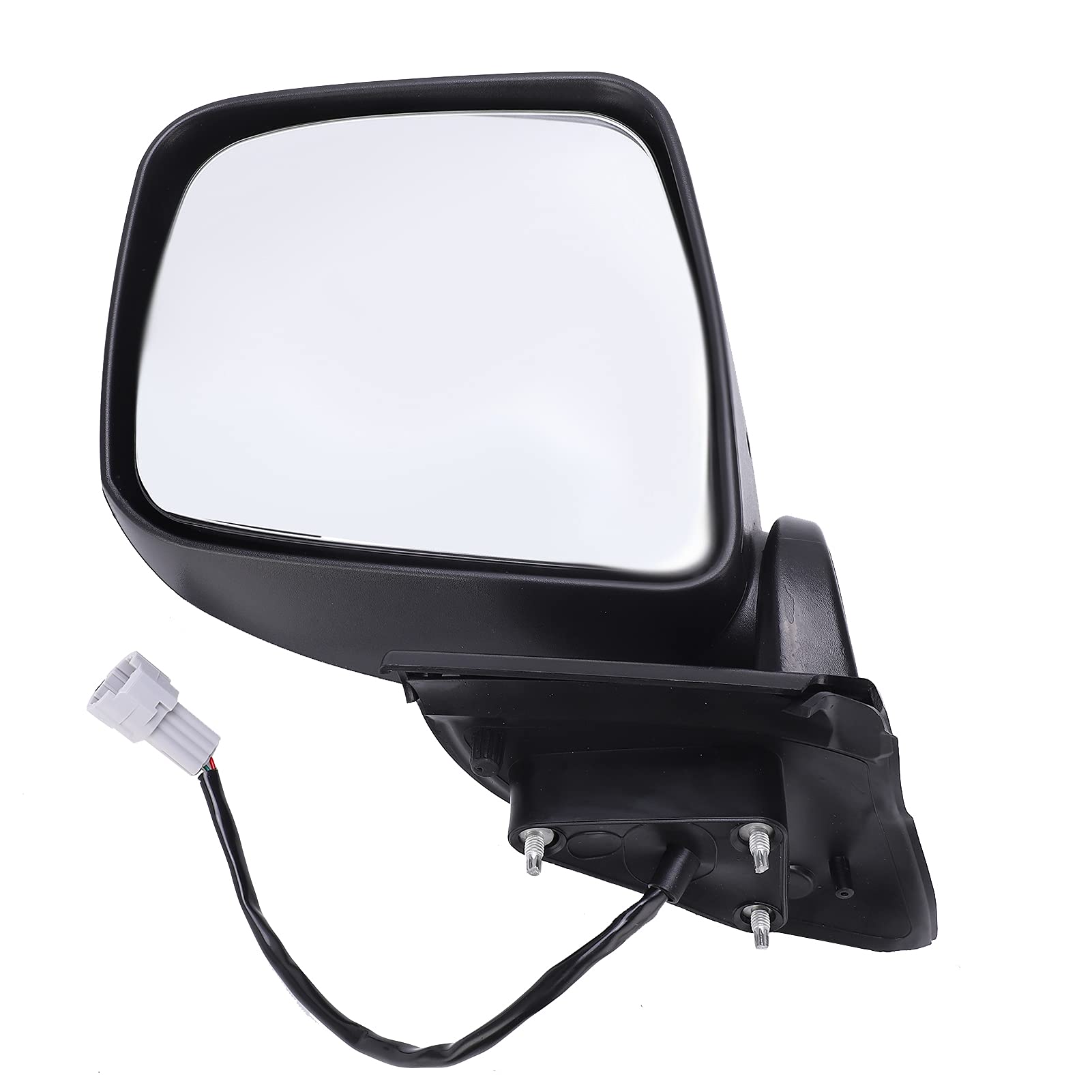 Tbest Espejo exterior para coche, espejo exterior derecho para coche SAD952044 Repuesto de accesorios negros para NV200 2010-2016