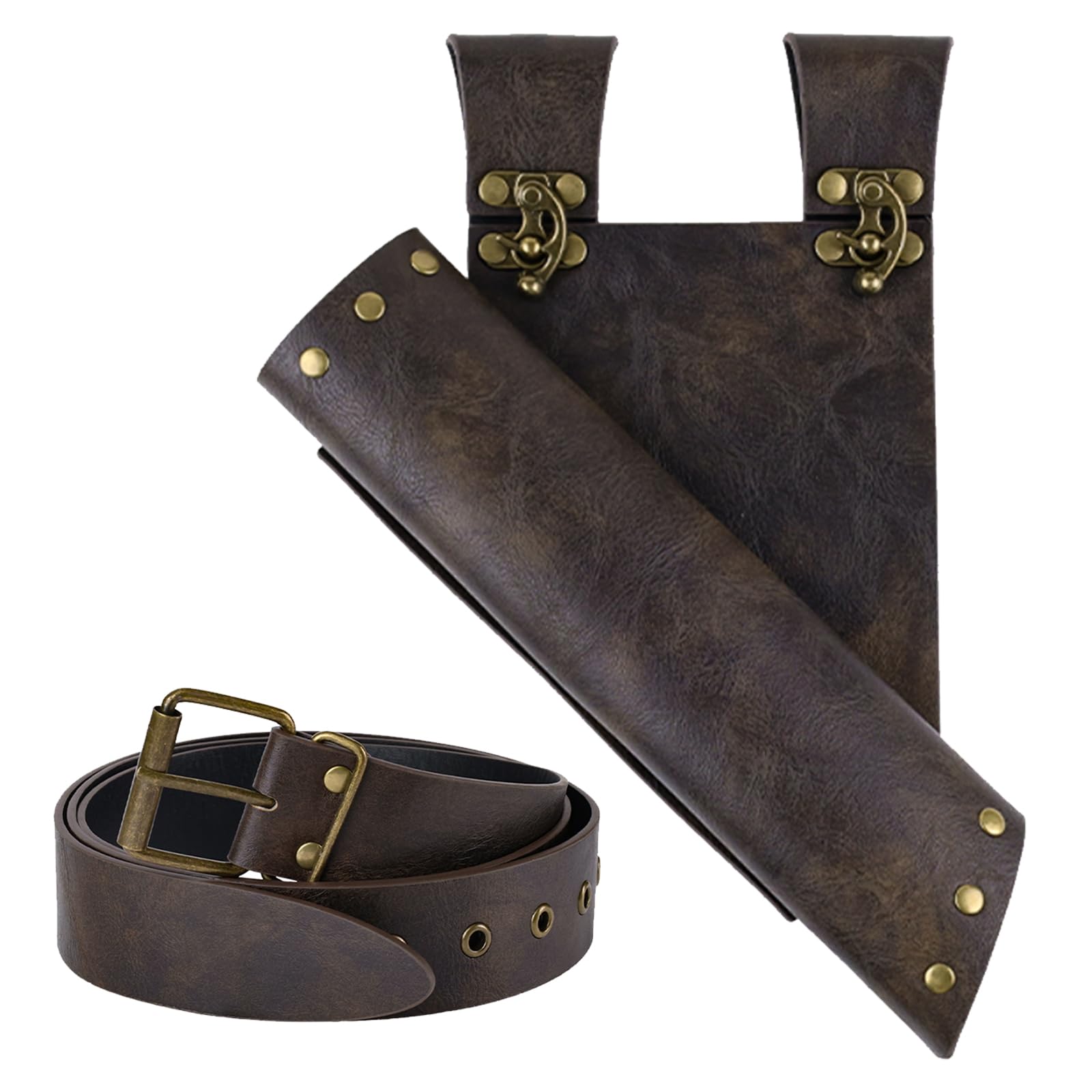EpicCos Medieval Scabbard Set, Pirate Sword Frog and Detachable Buckle Belt