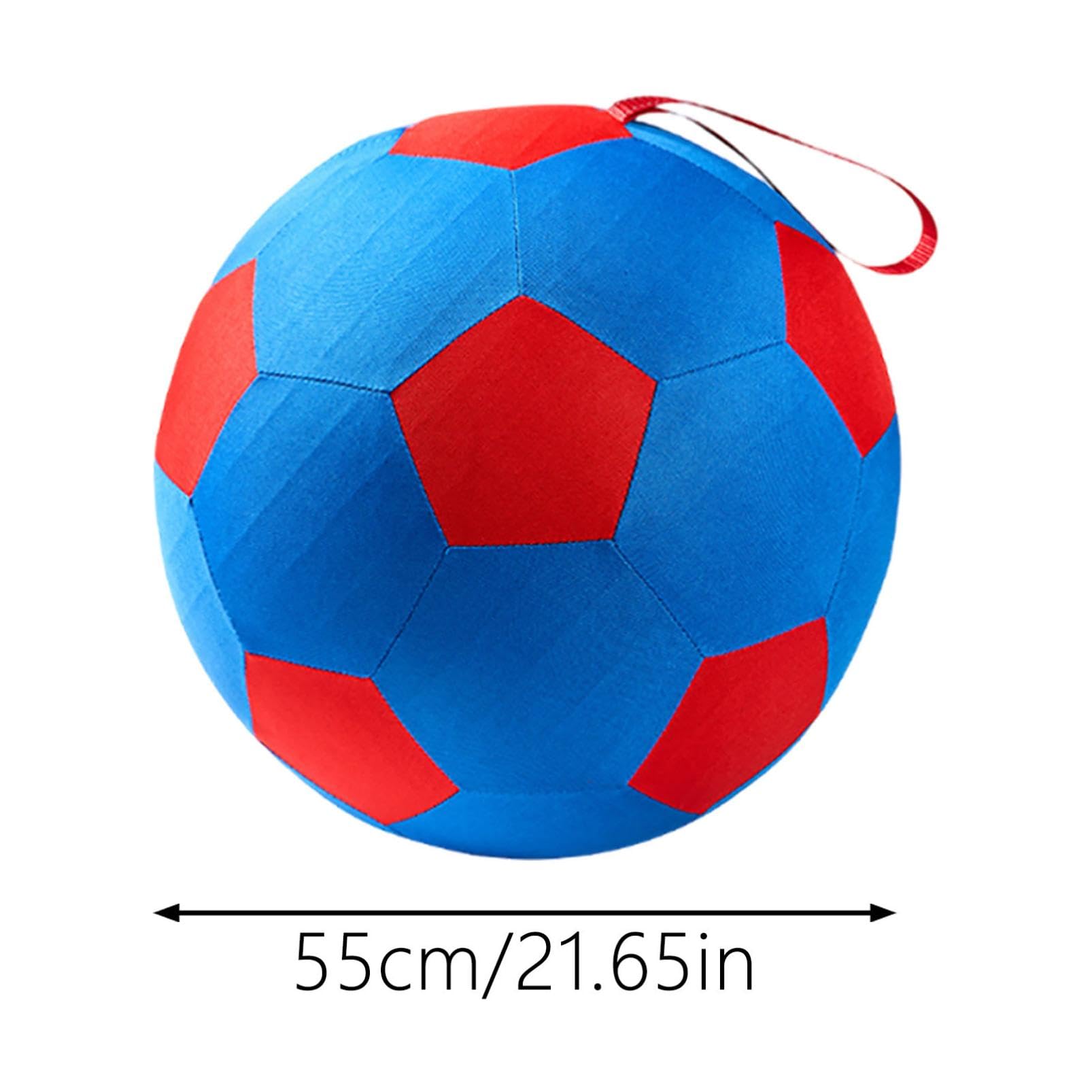 Generisch Herding Ball für Hunde, bissfester Treibball für Hütehund, aufblasbarer Hundeball, interaktiver Hundespielzeugball für das Training, 45 cm bis 65 cm (Rot_55cm)