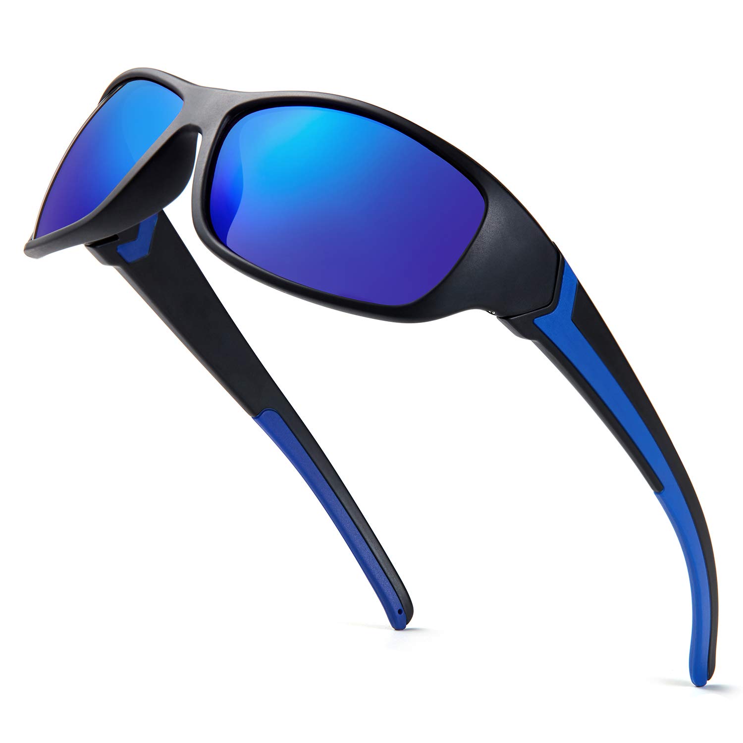 DEAFRAIN Polarized Sports Sunglasses for Men Women Driving Fishing Cycling Running UV Protection