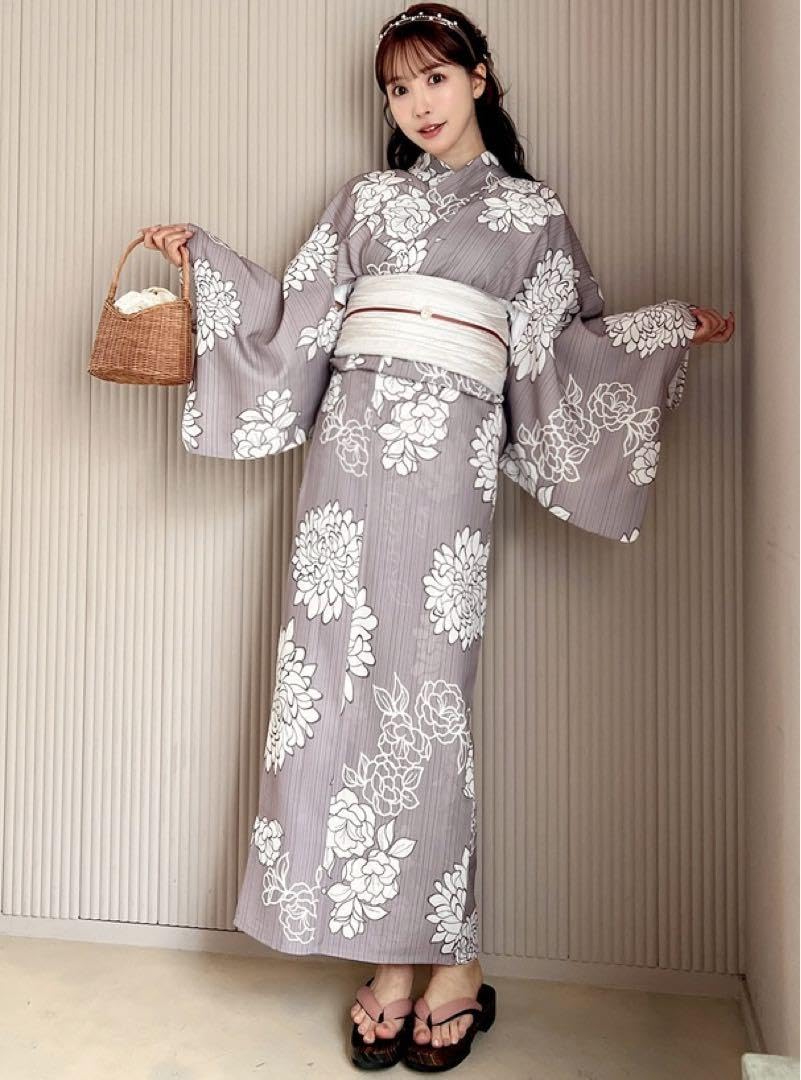 ダリア柄浴衣セット 未使用新品】ダリア柄浴衣セット[tu1496] - メルカリ