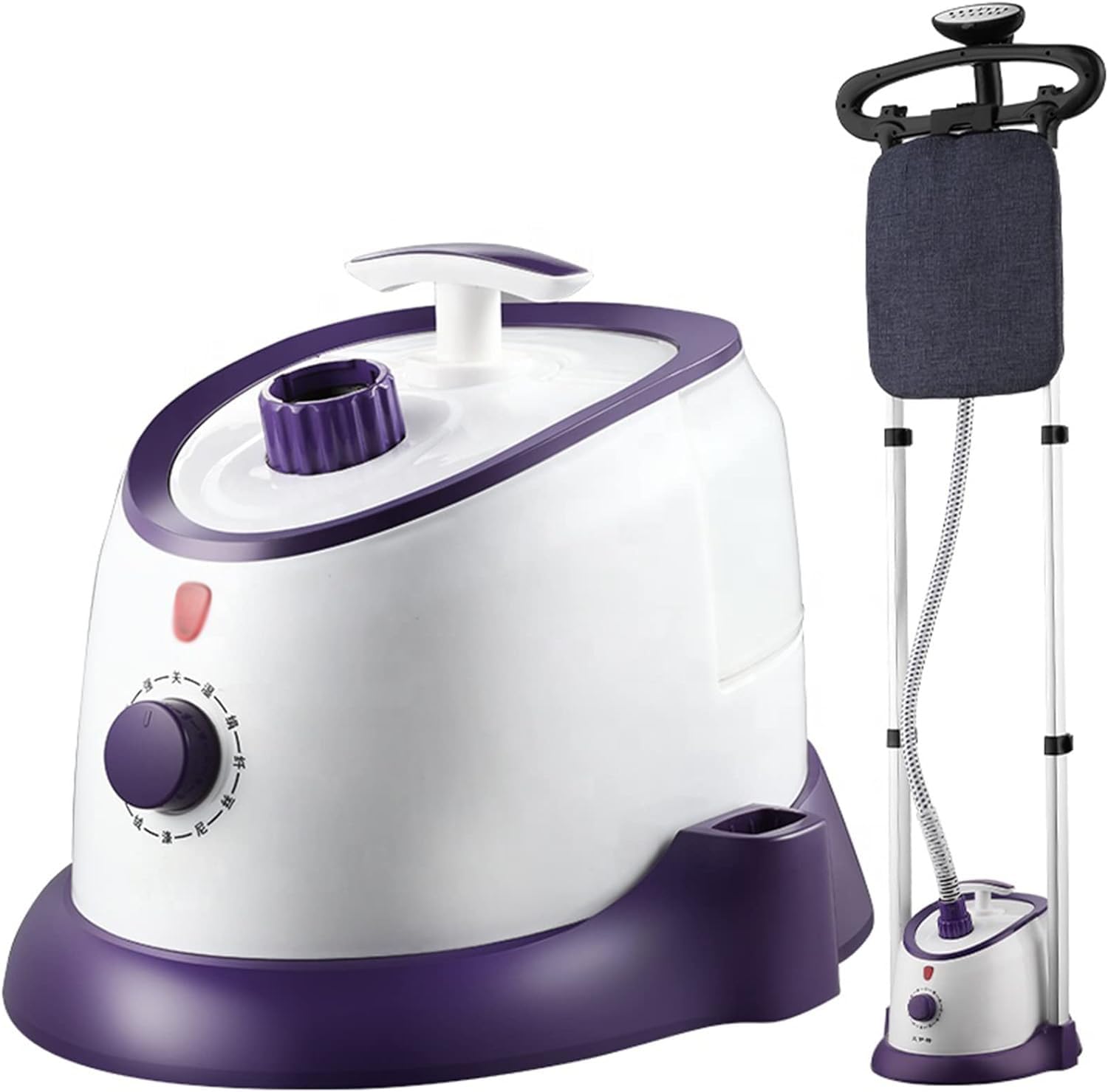 Vaporizador De Ropa Vertical, Vaporizador De Ropa De 1500 W con Varilla para Colgar Y Tabla De Planchar, Tanque De Agua De 1,7 litros, Plancha De Vapor con Cepillo