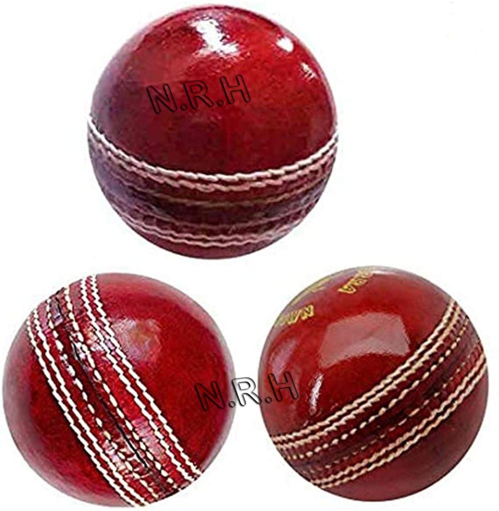 Lot de 3 balles de cricket en caoutchouc souple pour entraînement