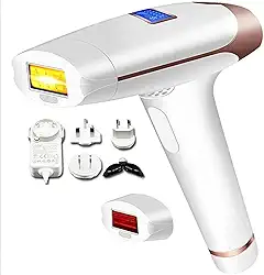 Depilador Laser de Pulsos Display LCD T009I - Preto - EPILADOR - 7 cm x 7 cm - Elétrico com fio - Remoção de pelos indesejados em diversas partes do corpo