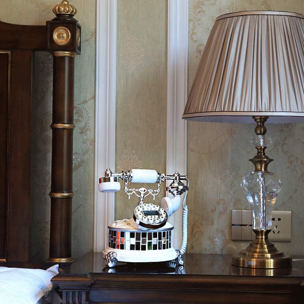REMYS Teléfonos Decorativos Antiguos Teléfonos caseros Teléfono Antiguo teléfono Fijo Usado para Oficina Familia de la Familia Decoración de la Sala