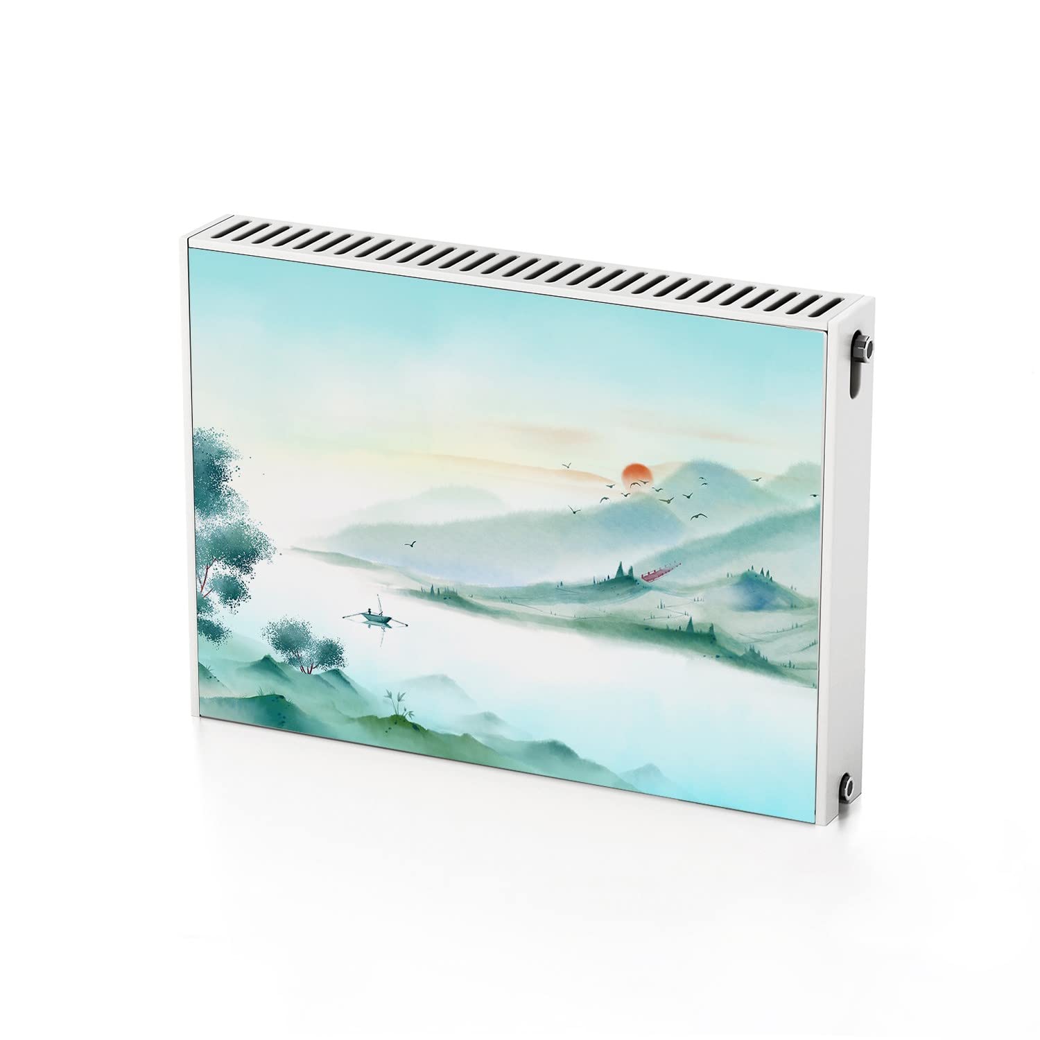 Cubierta de radiador magnética 80x60 cm Coloray imán decorativo panel paisaje del lago