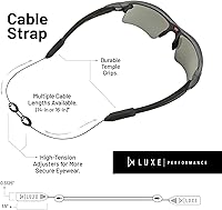 Vista 3 de Correa para gafas retenedor de gafas, correa para gafas de sol, correa para gafas, correas de cable ajustables, soporte para gafas