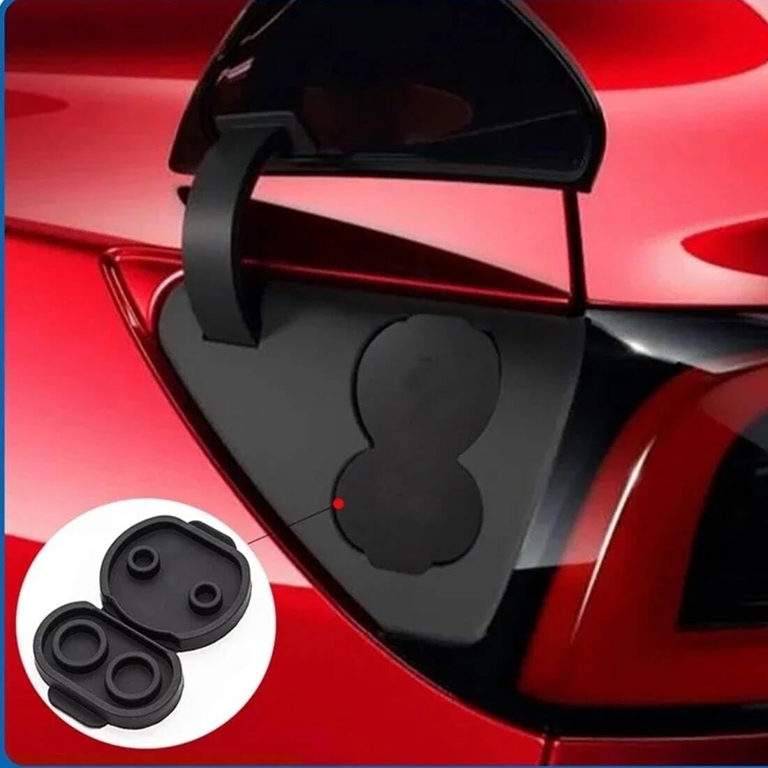NHQZ NHQ Tapón de Protección para Conector DC,Antipolvo para Puerto de Carga de Coche,Tapa Protectora para Puerto de Carga Coche,para Tesla Model 3, Resistente al Agua y al Polvo