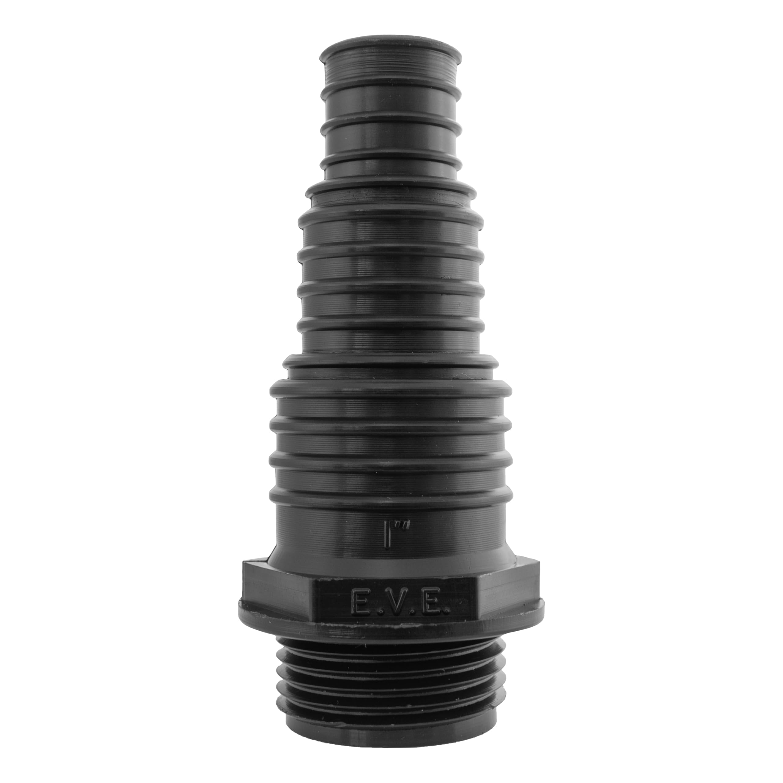 Ap Supplies Black Pond Connector - Designed With Strength And Reliability. Constructed From Durable Plastic That Ensures Long-Lasting Performance. (Pond Connector 1" Bspm - 20/25/32Mm)