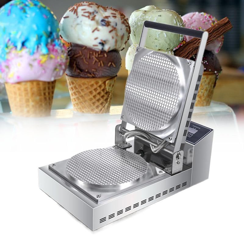 WEIMILOR Gaufrier 1300 W, gaufrier à Double tête en Aluminium moulé sous Pression, gaufrier antiadhésif avec Longue poignée pour cuisinière à gaz, Cuisine à Domicile, Restaurant,1head
