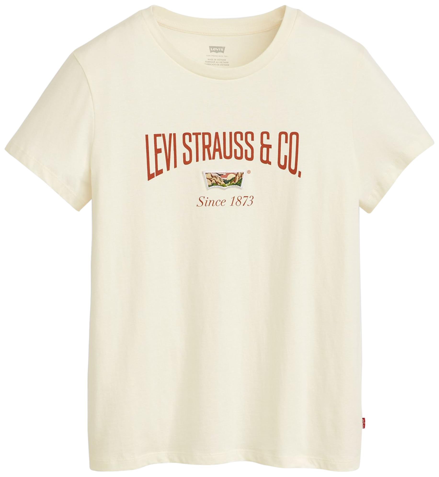 Levi's The Perfect Tee Camiseta, Mini Scenic Bw Patch 01, S Mujer