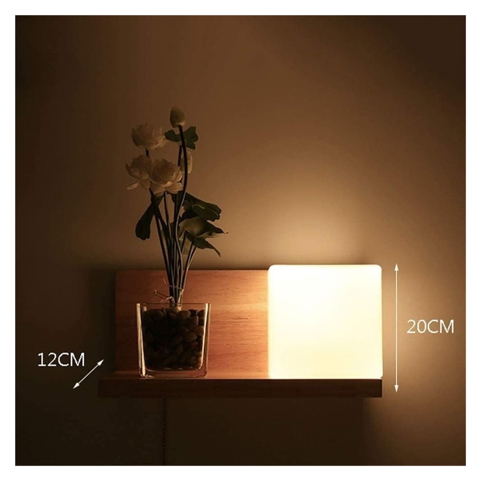 Lámpara de Pared de Madera Maciza con luz LED, Nueva, de Madera de Roble Chino, con Casquillo E27, para Dormitorio, mesita de Noche, con Interruptor de Tiro, Aplique para cabecero