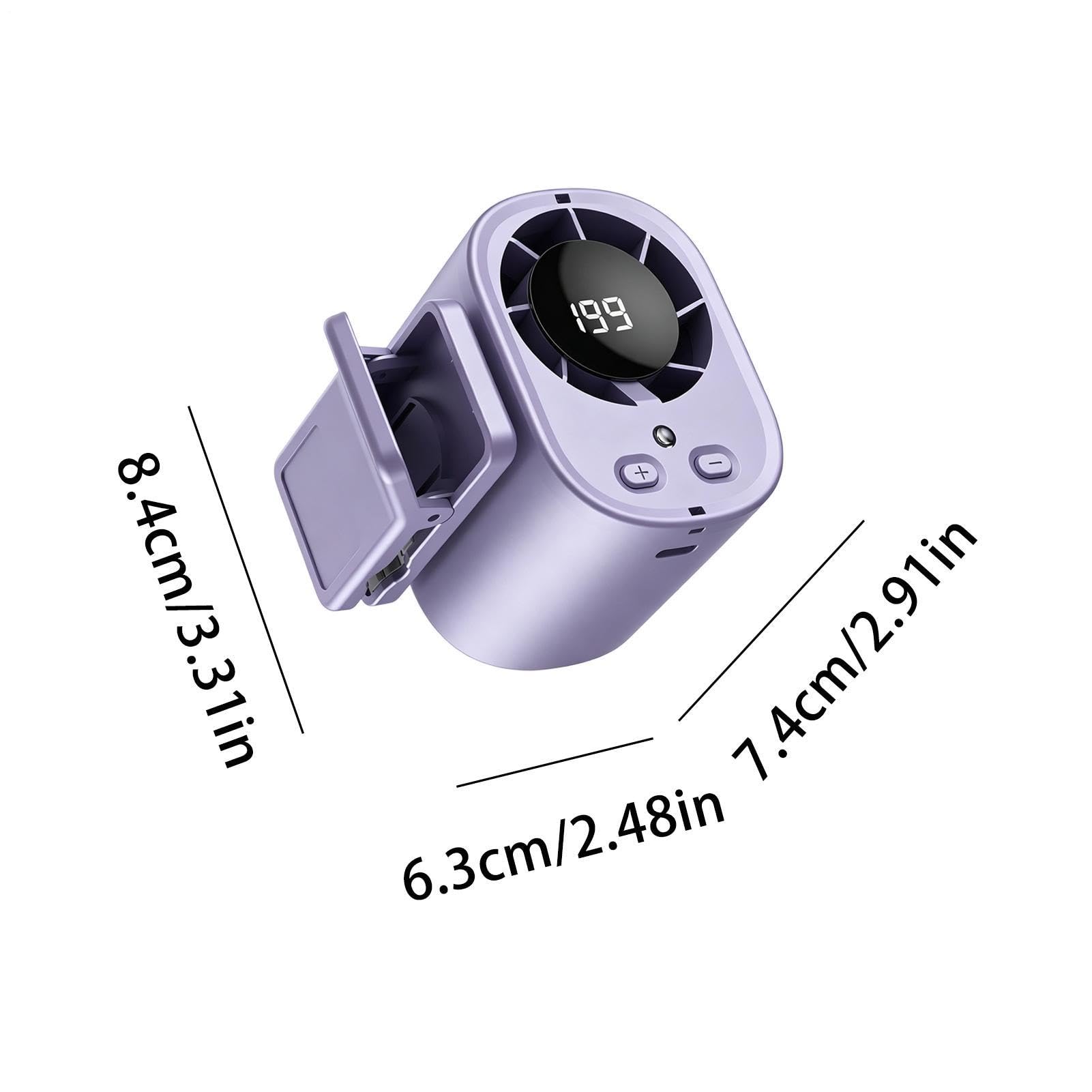 Ventilador portátil con clip de 199 velocidades, recargable, ventilador