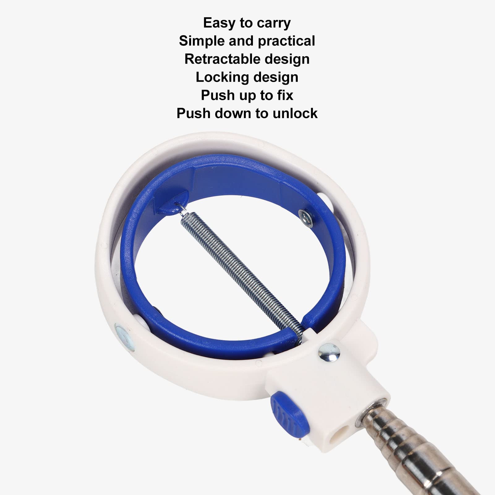 Golf Ball Retriever, 80,71/15,75 Pollici in Acciaio Inox Telescopico Palla Picker 8 sezioni Pallina da Golf Grabber Golf Pick Up Accessori per Gli Uomini