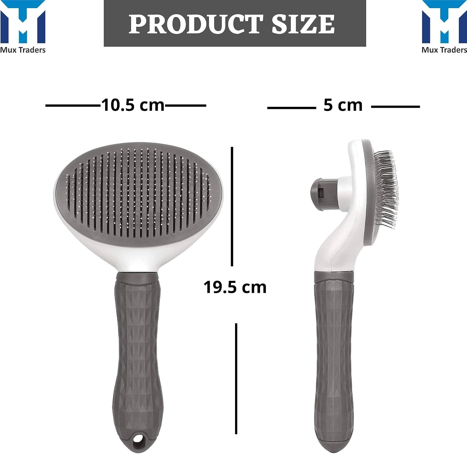 Muxtraders Cat Brush for Shedding - Grooming Comb for Kittens and Puppies Removes Mats and Tangles, Long or Short Haired Indoor Pets - Image 3