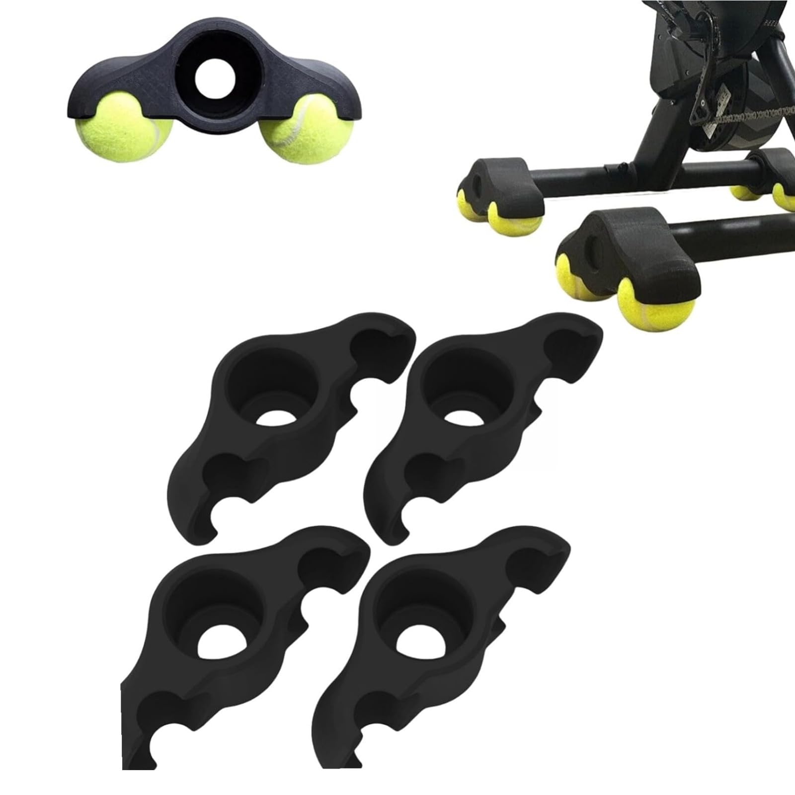 Adaptateurs de pieds de cyclisme d'intérieur anti-vibration pour entraînement maison